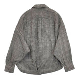 mercibeaucoup, ドルマン チェック ブラウス シャツ ブラック ホワイト レディース メルシーボークー【中古】6-0830M∞