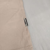 Roial Industry ロイアル 胸刺繍 コットン サイズL 長袖Ｔシャツ カットソー ロンＴ ピンクベージュ メンズ【中古】6-0912M∞