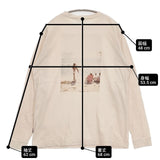 Roial Industry ロイアル 胸刺繍 コットン サイズL 長袖Ｔシャツ カットソー ロンＴ ピンクベージュ メンズ【中古】6-0912M∞