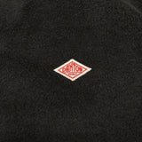 Danton 未使用品 FLEECE COLLARLESS COAT フリースノーカラーコート 38 定価20350円 カーディガン コート 25AW ブラック レディース ダントン【中古】6-1009T♪