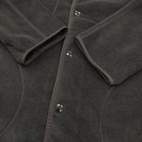 Danton 未使用品 FLEECE COLLARLESS COAT フリースノーカラーコート 38 定価20350円 カーディガン コート 25AW ブラック レディース ダントン【中古】6-1009T♪
