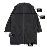 Danton 未使用品 FLEECE COLLARLESS COAT フリースノーカラーコート 38 定価20350円 カーディガン コート 25AW ブラック レディース ダントン【中古】6-1009T♪