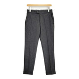 BEAMS フランネル スラックス サイズS 定価14300円 ウールカシミヤ混 パンツ 24AW チャコールグレー メンズ ビームス【中古】6-0918T♪