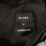 BEAMS フランネル スラックス サイズS 定価14300円 ウールカシミヤ混 パンツ 24AW チャコールグレー メンズ ビームス【中古】6-0918T♪