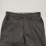 BEAMS フランネル スラックス サイズS 定価14300円 ウールカシミヤ混 パンツ 24AW チャコールグレー メンズ ビームス【中古】6-0918T♪