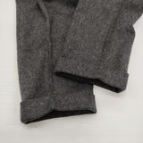 BEAMS フランネル スラックス サイズS 定価14300円 ウールカシミヤ混 パンツ 24AW チャコールグレー メンズ ビームス【中古】6-0918T♪