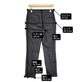 BEAMS フランネル スラックス サイズS 定価14300円 ウールカシミヤ混 パンツ 24AW チャコールグレー メンズ ビームス【中古】6-0918T♪