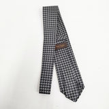 Paul Smith 幾何学 264803 シルク ネクタイ クロ ベージュ メンズ ポール・スミス【中古】6-0615G◎