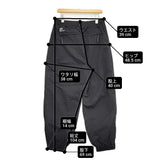 Fresh Service TRAINING PANTS サイズL FSC252-40050 定価13200円 ナイロン イージー パンツ ブラック メンズ フレッシュサービス【中古】6-0704G♪