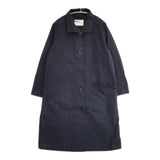 MHL. 595-9110503 コットン スタンドカラーコート PROOFED COTTON POPLIN コート ネイビー レディース エムエイチエル【中古】6-0917M∞