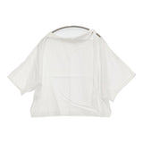 VERMEIL par iena アシンメトリーリボンブラウス 定価22000円 レーヨンコットンリネン ブラウス シャツ 25SS ホワイト レディース ヴェルメイユパーイエナ【中古】6-0707S♪