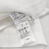 VERMEIL par iena アシンメトリーリボンブラウス 定価22000円 レーヨンコットンリネン ブラウス シャツ 25SS ホワイト レディース ヴェルメイユパーイエナ【中古】6-0707S♪