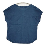 A.P.C. インディゴ フレンチスリーブ サイズXS ブラウス シャツ ネイビー レディース アーペーセー【中古】6-0707S♪