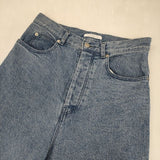 GALERIE VIE ハイツイストデニム ストレートパンツ 定価49500円 サイズ34 デニムパンツ 25SS ブルー レディース ギャルリーヴィー【中古】6-0830G∞