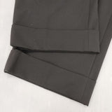 LULU ON THE BRIDGE ロールアップパンツ 日本製 ワイドスラックス センタープレス パンツ ブラック レディース ルルオンザブリッジ【中古】6-0917G∞
