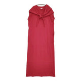 CITYSHOP CUT DRESS with SCARF 36 定価19800円 ノースリーブカットソードレス ワンピース 25SS レッド レディース シティショップ【中古】6-0707S♪