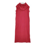CITYSHOP CUT DRESS with SCARF 36 定価19800円 ノースリーブカットソードレス ワンピース 25SS レッド レディース シティショップ【中古】6-0707S♪