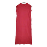 CITYSHOP CUT DRESS with SCARF 36 定価19800円 ノースリーブカットソードレス ワンピース 25SS レッド レディース シティショップ【中古】6-0707S♪