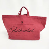 Deuxieme Classe Logo bag big 2 定価16500円 日本製 キャンバス トートバッグ 26SS レッド レディース ドゥーズィエムクラス【中古】6-0704G♪