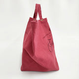 Deuxieme Classe Logo bag big 2 定価16500円 日本製 キャンバス トートバッグ 26SS レッド レディース ドゥーズィエムクラス【中古】6-0704G♪