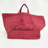 Deuxieme Classe Logo bag big 2 定価16500円 日本製 キャンバス トートバッグ 26SS レッド レディース ドゥーズィエムクラス【中古】6-0704G♪