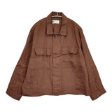 JOURNAL STANDARD リネンミリタリージャケット 定価15400円 ジャケット 26SS ブラウン レディース ジャーナルスタンダード【中古】6-0704M♪