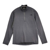 THE NORTH FACE ロングスリーブフラッシュドライジップアップ NTW62311 長袖Ｔシャツ カットソー ロンＴ グレー レディース ザノースフェイス【中古】6-0917M∞