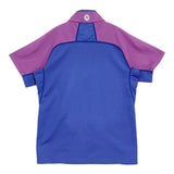 MARMOT WS CLIMB SPEED H/S ZIP MJK-S6527W サイズM カットソー バードブルー×フクシアピンク レディース マーモット【中古】6-0707S♪