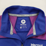 MARMOT WS CLIMB SPEED H/S ZIP MJK-S6527W サイズM カットソー バードブルー×フクシアピンク レディース マーモット【中古】6-0707S♪