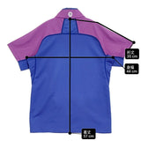 MARMOT WS CLIMB SPEED H/S ZIP MJK-S6527W サイズM カットソー バードブルー×フクシアピンク レディース マーモット【中古】6-0707S♪
