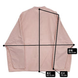 R&D.M.Co- バンドカラー GARMENT DYE BUGGY SHIRT コットンリネン ブラウス シャツ ピンク レディース オールドマンズテーラー【中古】6-0830M∞