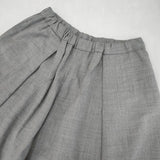 mizuiro-ind ハイウエストワイドパンツ イージーパンツ 定価17930円 日本製 パンツ グレー レディース ミズイロインド【中古】6-0917G∞