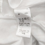 mizuiro-ind ハーフスリーブフレアシャツワンピース コットン 半袖 Aライン 定価18700円 ワンピース ホワイト レディース ミズイロインド【中古】6-0717S♪
