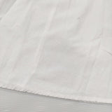 mizuiro-ind ハーフスリーブフレアシャツワンピース コットン 半袖 Aライン 定価18700円 ワンピース ホワイト レディース ミズイロインド【中古】6-0717S♪