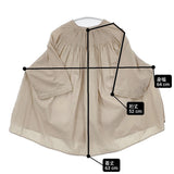 雨のリュウグウ Tandey オキシゲン半袖 シャーリング コットンブラウス ブラウス シャツ ベージュ レディース 雨のリュウグウ【中古】6-0711S△