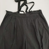 pas de calais リヨセルコットンポプリンサロペット 8669 定価42900円 サイズ36 サロペット 25SS ブラック レディース パドカレ【中古】6-0704G♪