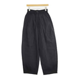 BABYLONE タックボリュームパンツ 2310010703 コットン サイズF パンツ 23SS ブラック レディース バビロン【中古】6-0917G∞