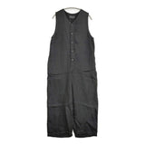 Vlas Blomme Centenaire 25/1 オールインワン 定価62700円 コルトレイクリネン オールインワン ツナギ ブラック レディース ヴラスブラム【中古】6-0704S♪