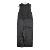 Vlas Blomme Centenaire 25/1 オールインワン 定価62700円 コルトレイクリネン オールインワン ツナギ ブラック レディース ヴラスブラム【中古】6-0704S♪