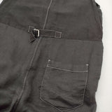 Vlas Blomme Centenaire 25/1 オールインワン 定価62700円 コルトレイクリネン オールインワン ツナギ ブラック レディース ヴラスブラム【中古】6-0704S♪