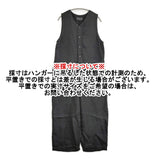 Vlas Blomme Centenaire 25/1 オールインワン 定価62700円 コルトレイクリネン オールインワン ツナギ ブラック レディース ヴラスブラム【中古】6-0704S♪
