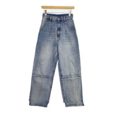 YENN イェン HIGH RISE TUCK WIDE PT 定価26400円 36 カットオフ デニムパンツ ブルー レディース【中古】6-0917G∞