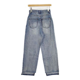 YENN イェン HIGH RISE TUCK WIDE PT 定価26400円 36 カットオフ デニムパンツ ブルー レディース【中古】6-0917G∞