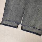 YENN イェン HIGH RISE TUCK WIDE PT 定価26400円 36 カットオフ デニムパンツ ブルー レディース【中古】6-0917G∞