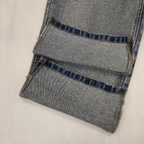 YENN イェン HIGH RISE TUCK WIDE PT 定価26400円 36 カットオフ デニムパンツ ブルー レディース【中古】6-0917G∞