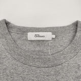 Boutique Ordinary ロゴ 切替 コットン クルーネック 半袖Ｔシャツ カットソー グレー レディース ブティークオーディナリー【中古】6-0707S♪