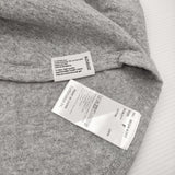 Boutique Ordinary ロゴ 切替 コットン クルーネック 半袖Ｔシャツ カットソー グレー レディース ブティークオーディナリー【中古】6-0707S♪