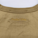 The BaTONe コットン サイズ38 日本製 フレア ポケット オーバーサイズ 刺繍 半袖Ｔシャツ カットソー ベージュ レディース バトン【中古】6-0707S♪