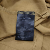 The BaTONe コットン サイズ38 日本製 フレア ポケット オーバーサイズ 刺繍 半袖Ｔシャツ カットソー ベージュ レディース バトン【中古】6-0707S♪