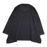 Plantation ツイストバイオジャージー サイズM 定価17600円 製品洗い 長袖Ｔシャツ カットソー ロンＴ ブラック レディース プランテーション【中古】6-0917M∞